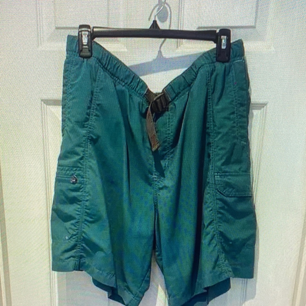 Columbia Teal Swim Trunks with Belt